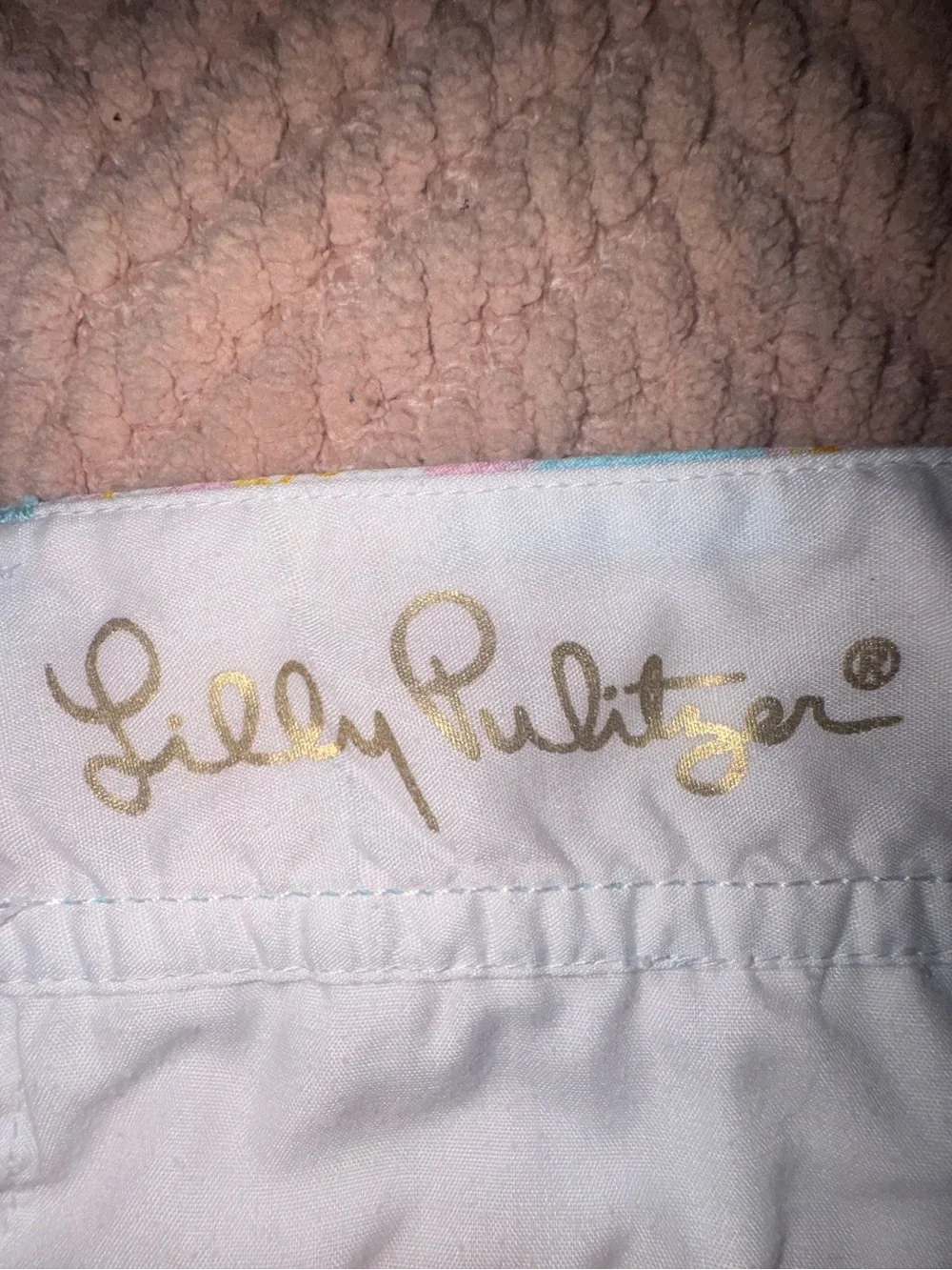 Lilly Pulitzer Walsh Shorts Tini Bikini Fish Print Size 4 Cotton